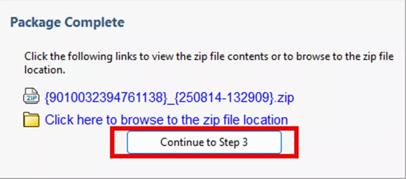 SOLIDWORKS Rx Reports Package Complete Window