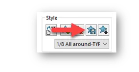 solidworks save as style button