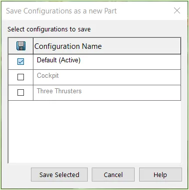 2021 WhatsNew - Saving Multiple Configurations to SOLIDWORKS Composer Files