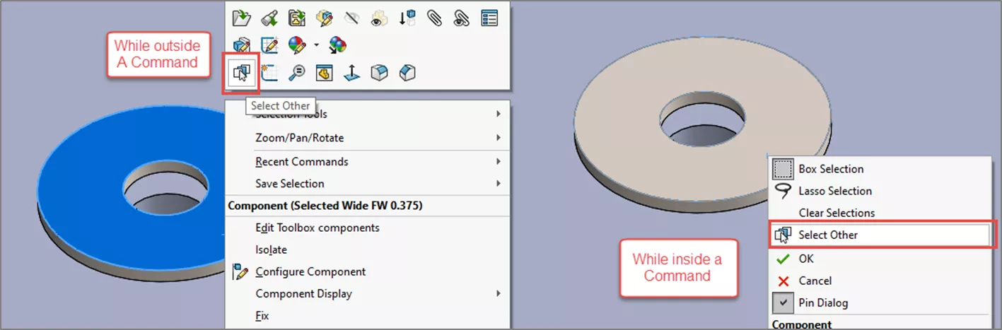 Select Other SOLIDWORKS Selection Tips