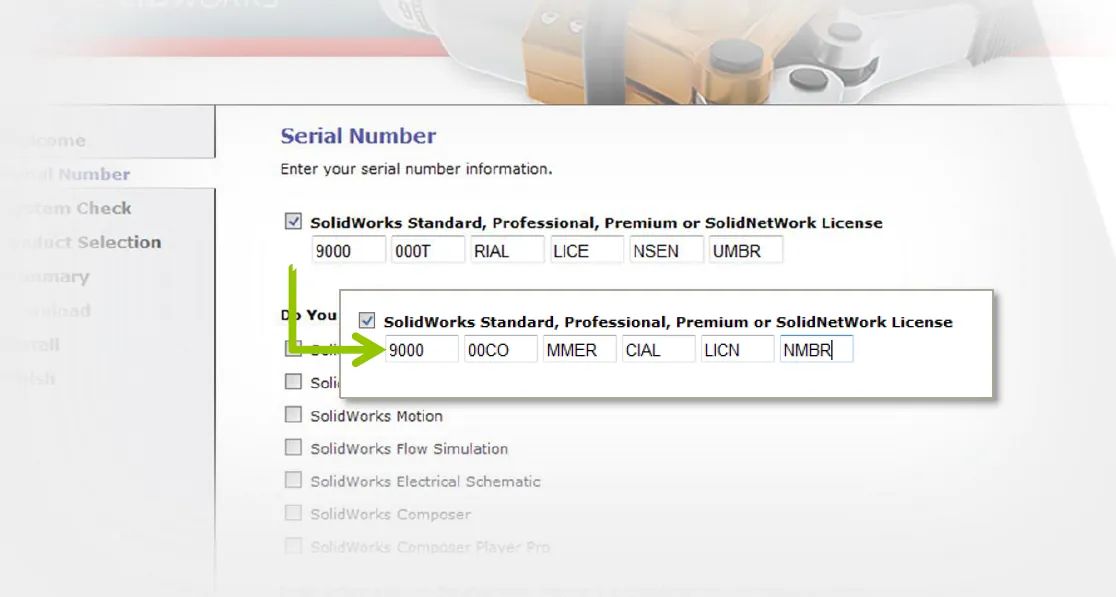 SOLIDWORKS Serial Number Change Trial to Commercial