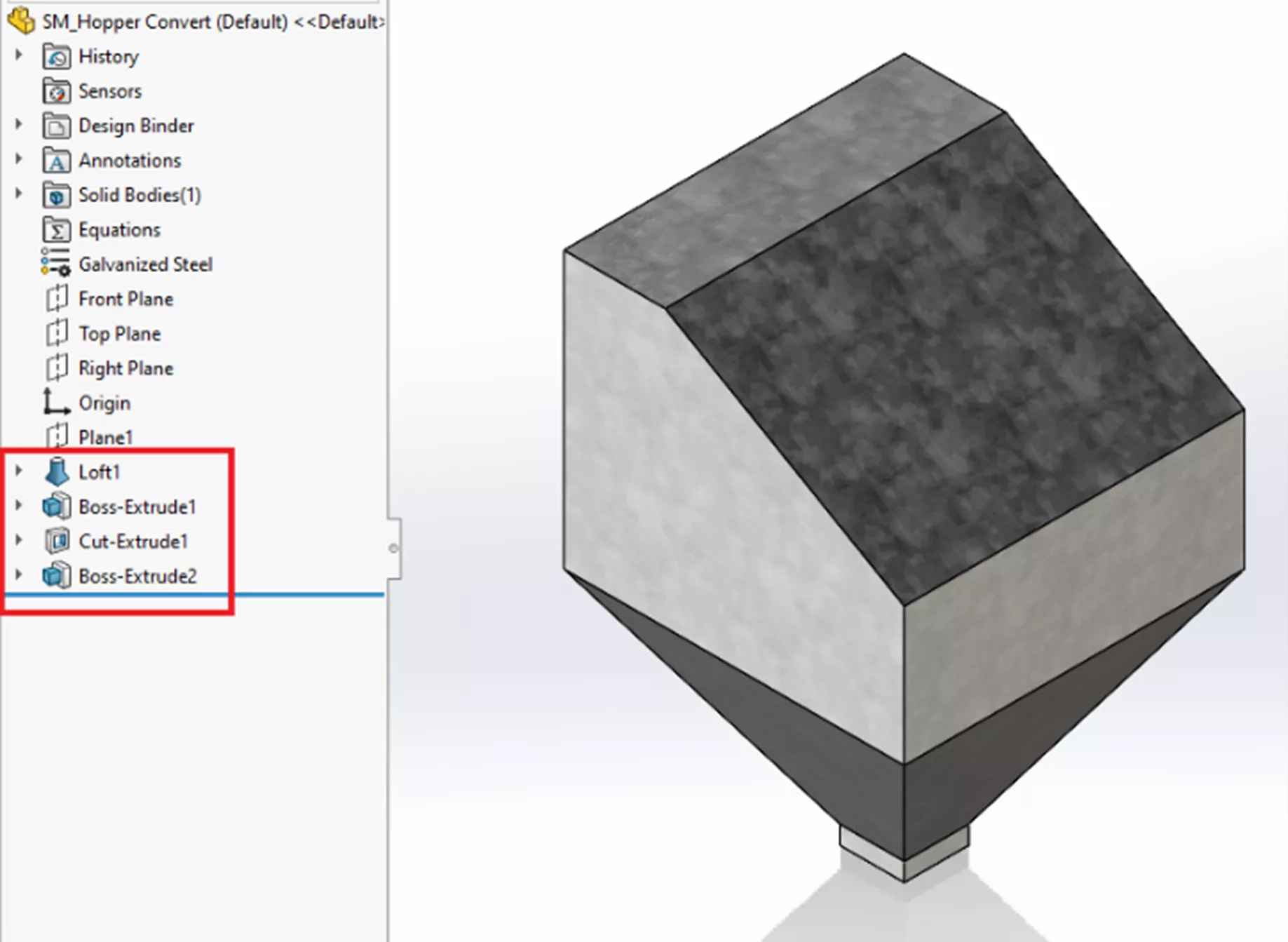 SOLIDWORKS Sheet Metal Design Space