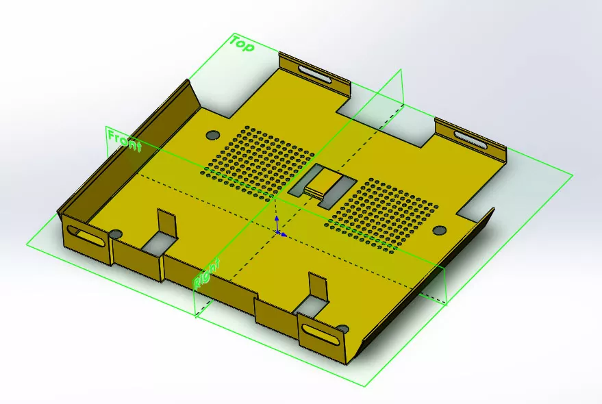 Sheet metal design in SOLIDWORKS