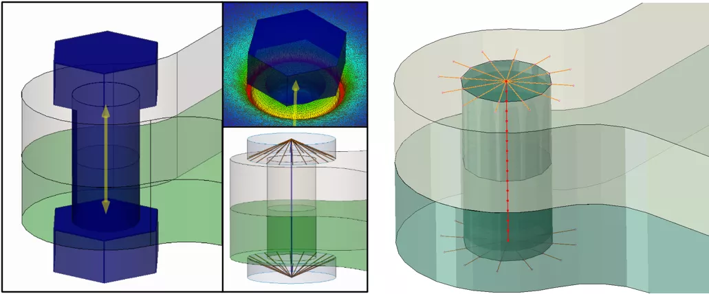 SOLIDWORKS Simulation Bolt Connector