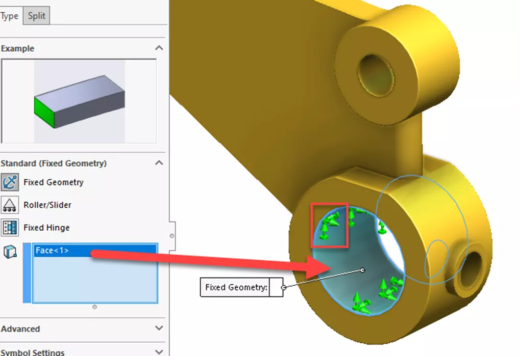 SOLIDWORKS Simulation Fixture Preview Icons Explained