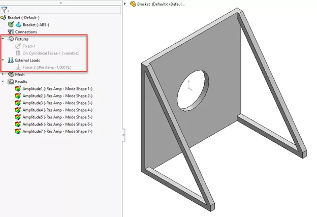 SOLIDWORKS Simulation Frequency Values with No Loads and No Supports