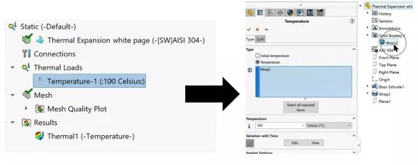 SOLIDWORKS Simulation Steady State Thermal Analysis Example 