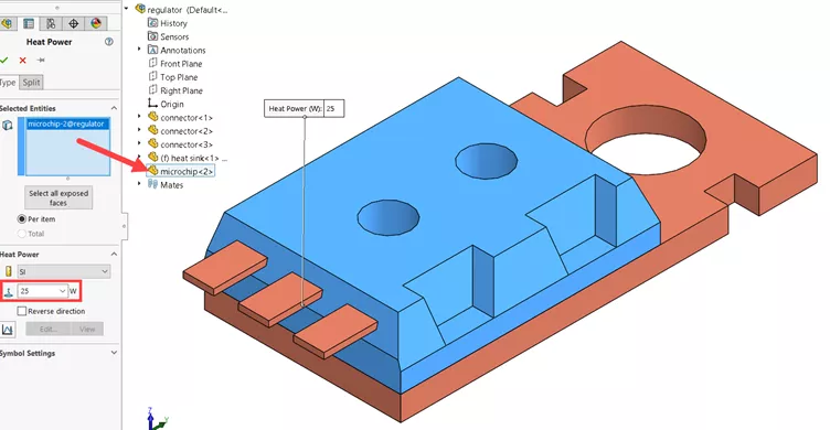 SOLIDWORKS Simulation Steady-State Thermal Analysis 