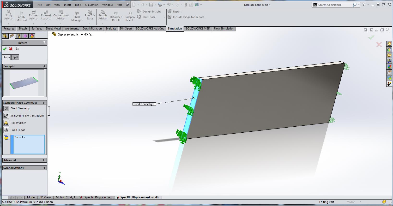 SOLIDWORKS Simulation Using Specific Displacement in Design | GoEngineer
