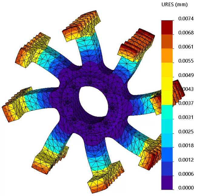 Using Cyclic Symmetry in SOLIDWORKS Simulation
