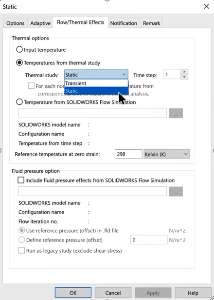 SOLIDWORKS Simulation Thermal Static Analysis 