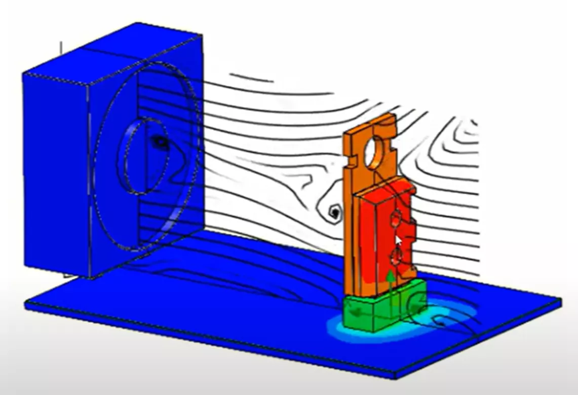 SOLIDWORKS Simulation Thermal Stress Microchip