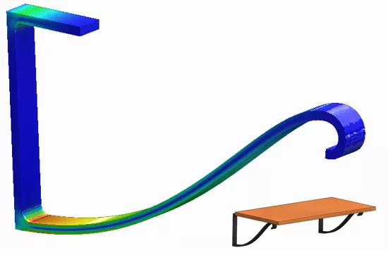 Design comparison using SOLIDWORKS SimulationXpress