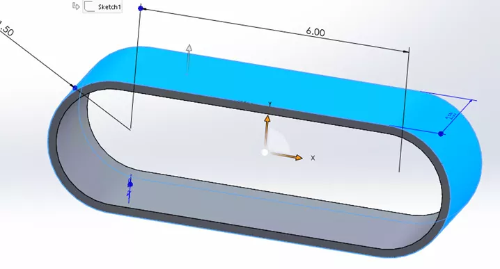 Single Selectable Face on the Outside of the Belt in SOLIDWORKS