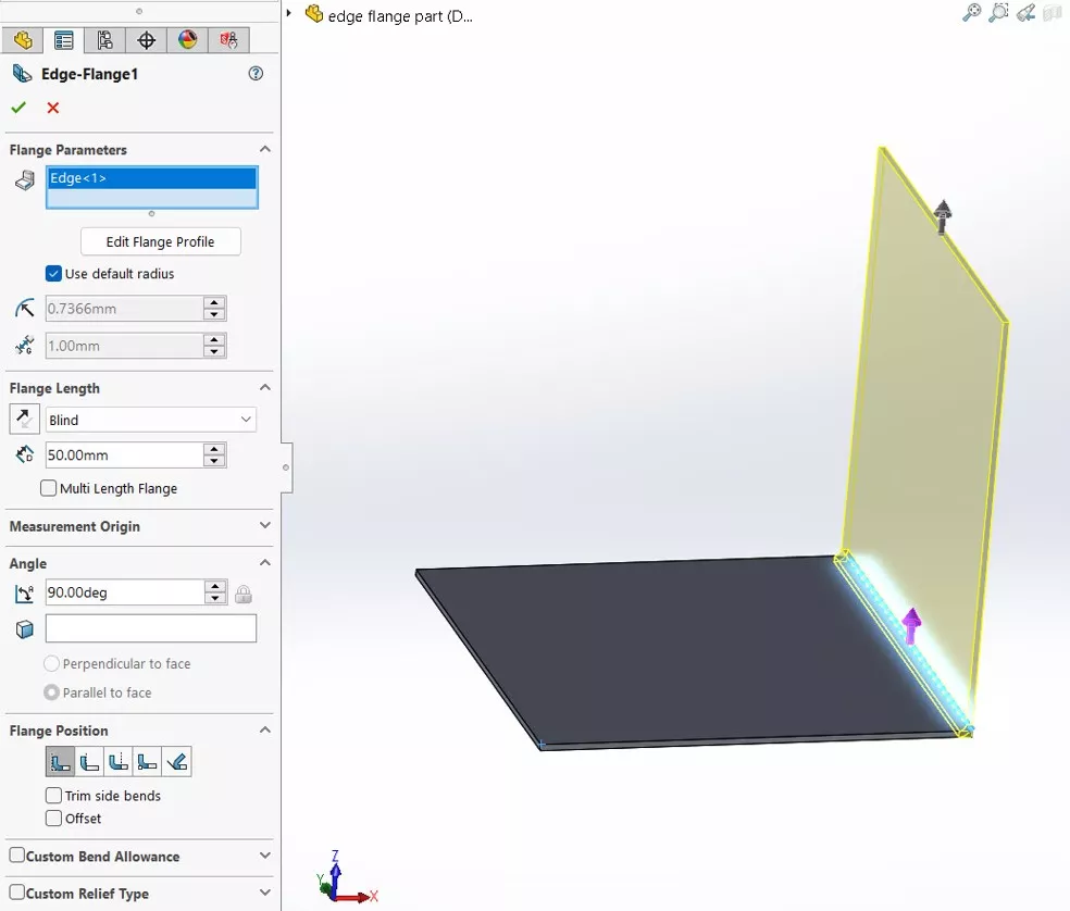 When to Use SOLIDWORKS Sketch Bends and Edge Flanges
