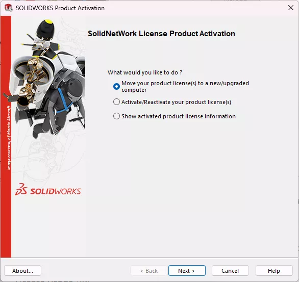 SOLIDWORKS SNL Server Administration Tab Modify Button Options