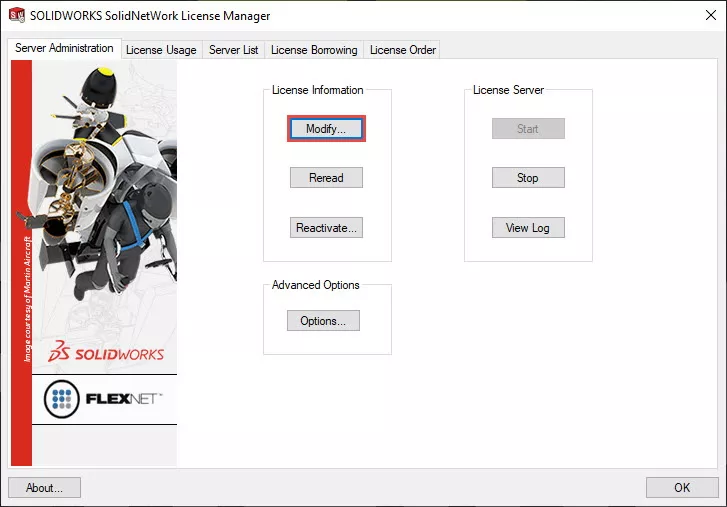 Update License Information on a SOLIDWORKS SolidNetWork License Manager