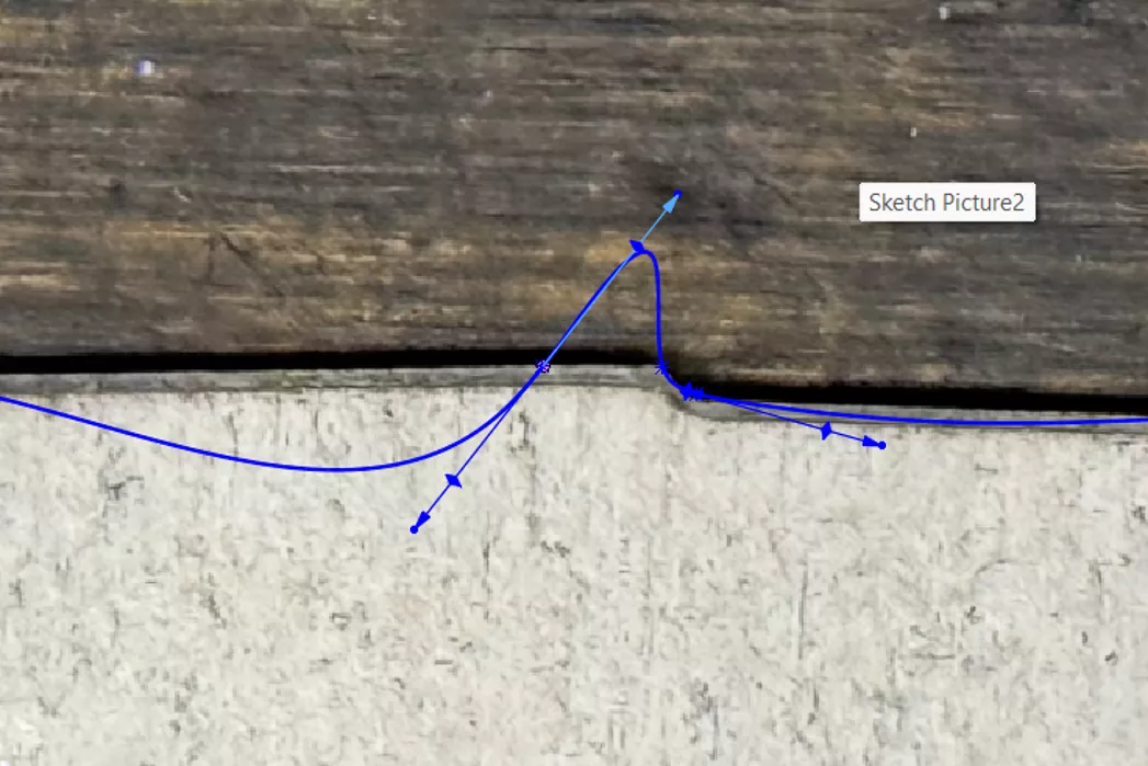 Example of Insert Spline Point in SOLIDWORKS