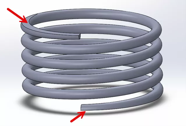 Planar Surface SOLIDWORKS Spring