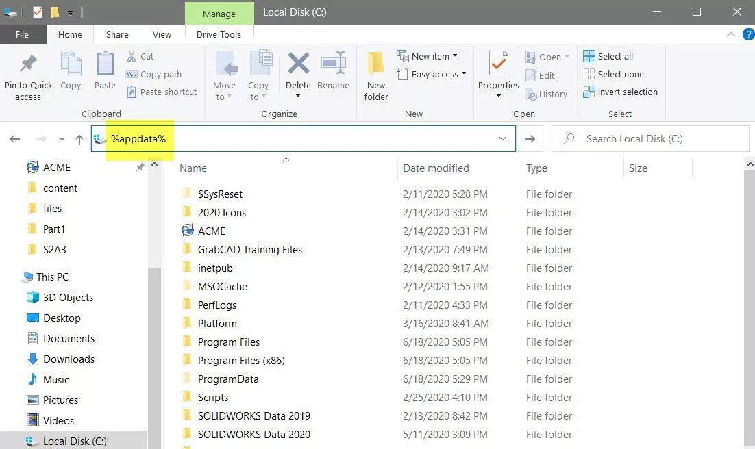 Standard SOLIDWORKS Installation Logs