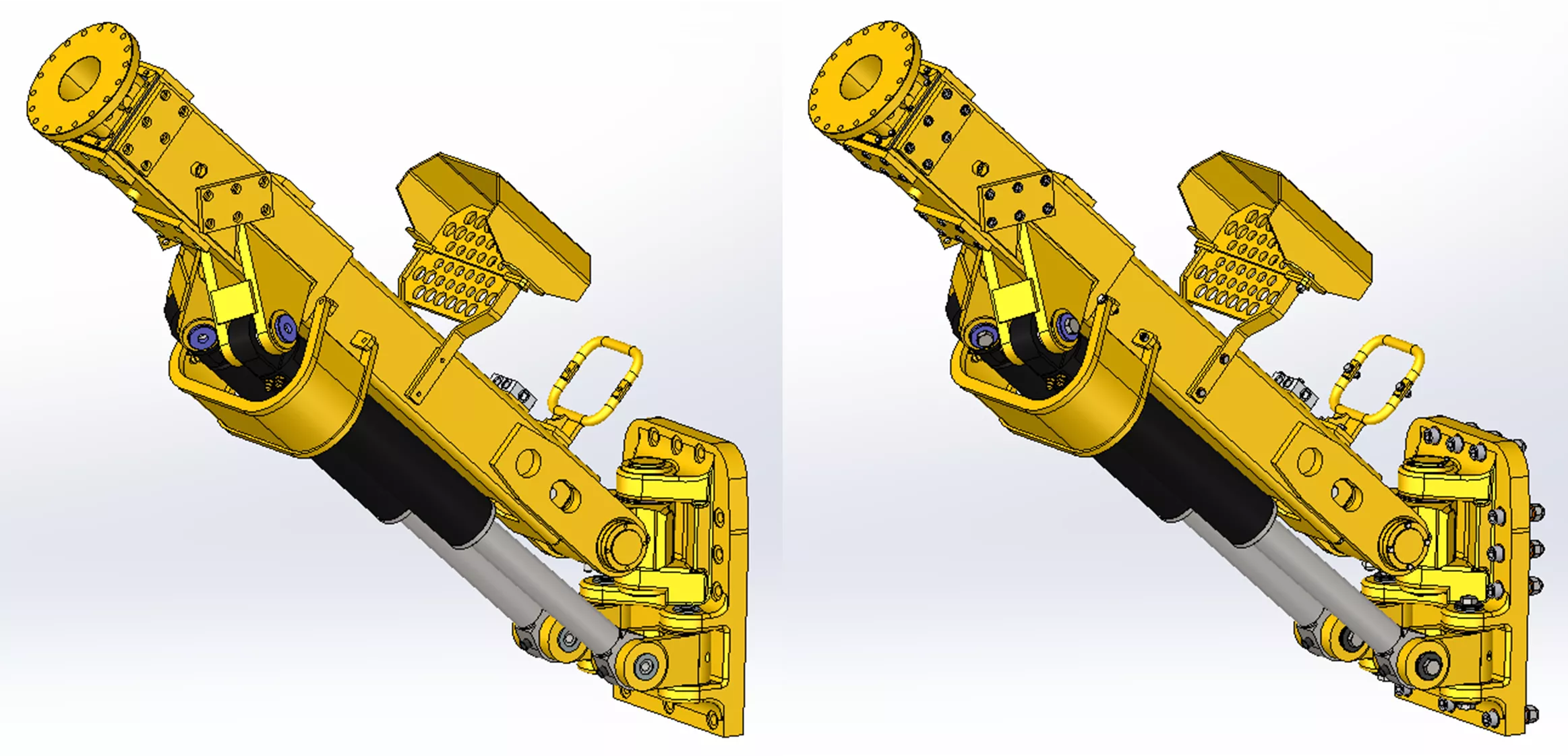 CAD Model Shown in SOLIDWORKS Standard vs Professional 