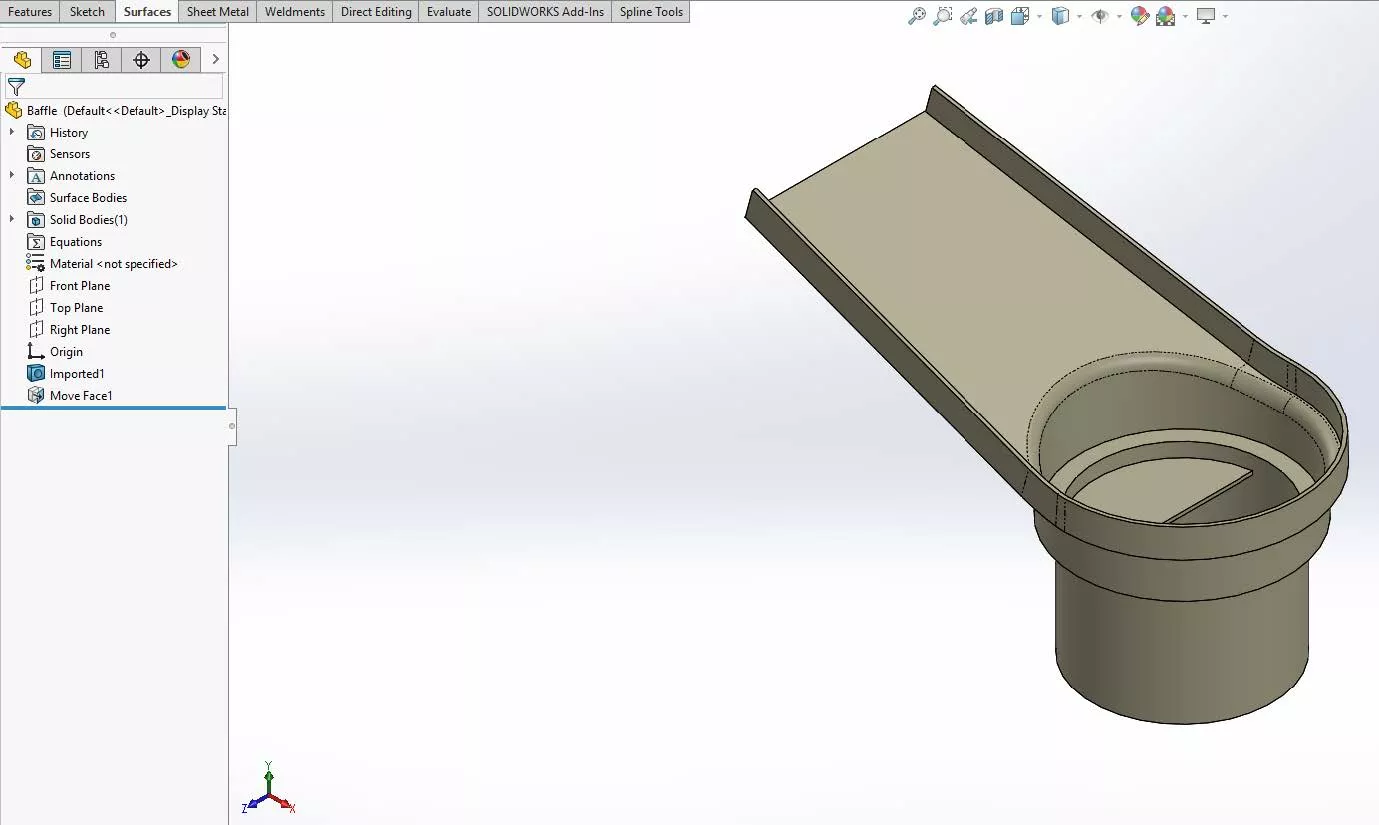 SOLIDWORKS Surfacing Tools Tutorial 