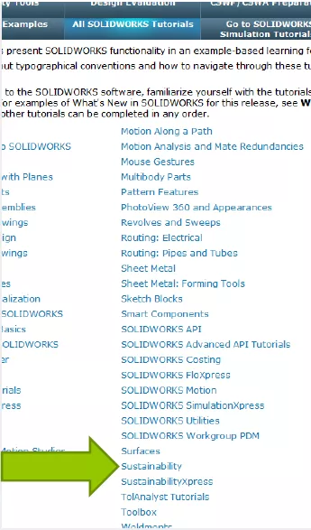 Where is SOLIDWORKS Sustainability Located