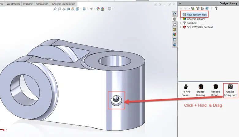 SOLIDWORKS Task Pane Design Library