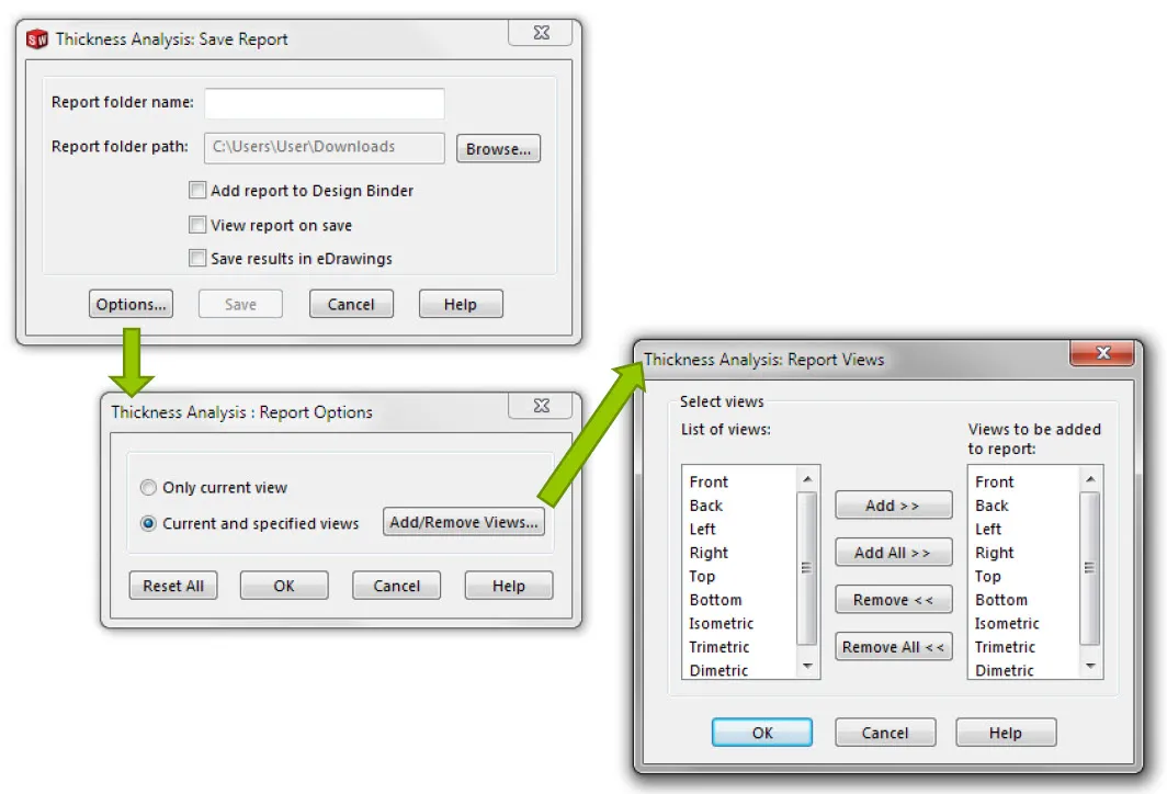 SOLIDWORKS Thickness Analysis Report