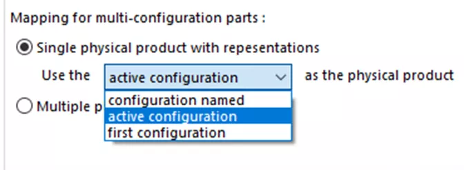 SOLIDWORKS to 3DEXPERIENCE Mapping for Multi-Configuration Parts