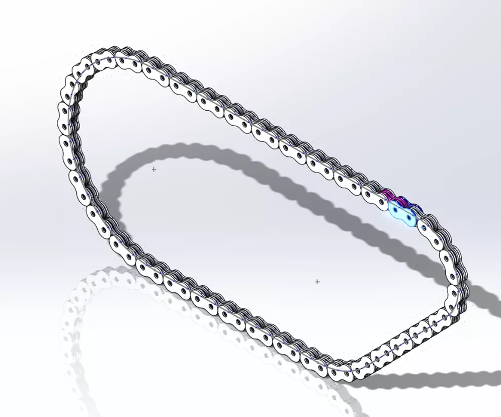 SOLIDWORKS Tutorial Chain Component Pattern