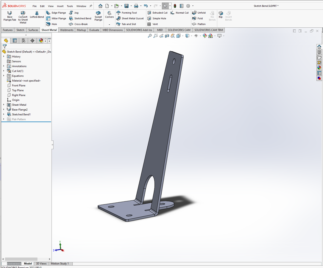 SOLIDWORKS Sheet Metal Sketched Bend Tutorial | GoEngineer