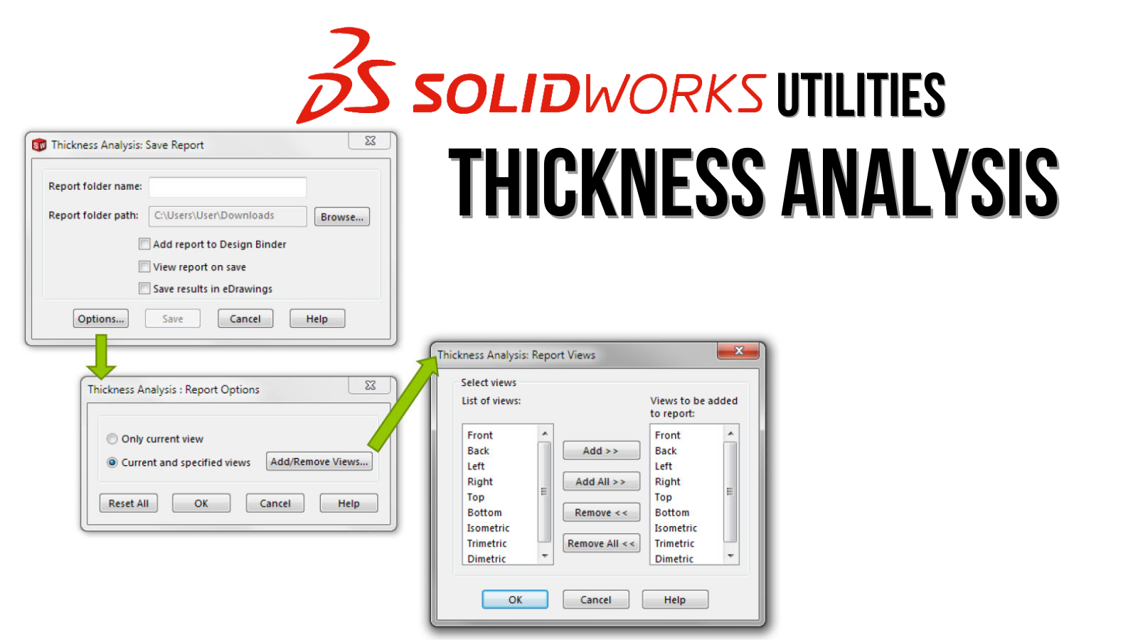 Thickness Analysis Tool SOLIDWORKS Utilities GoEngineer