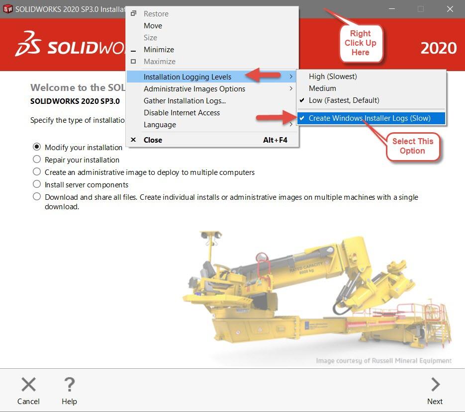 SOLIDWORKS Create Verbose Installation Logs | GoEngineer