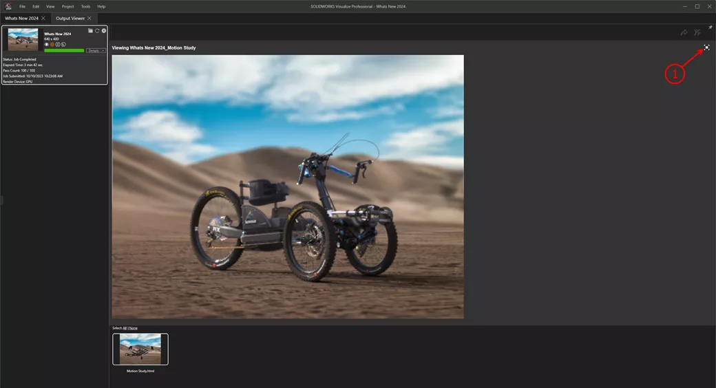 SOLIDWORKS Visualize 2024 Interactive Images What's New