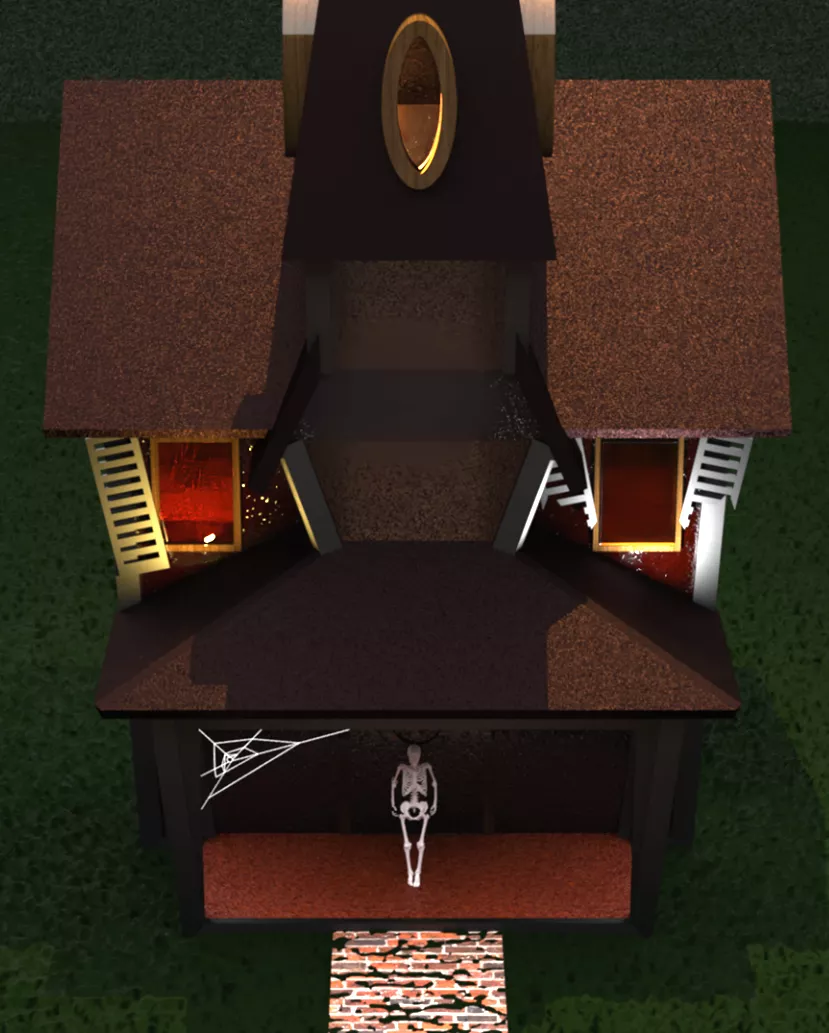Haunted House Design in SOLIDWORKS Visualize 
