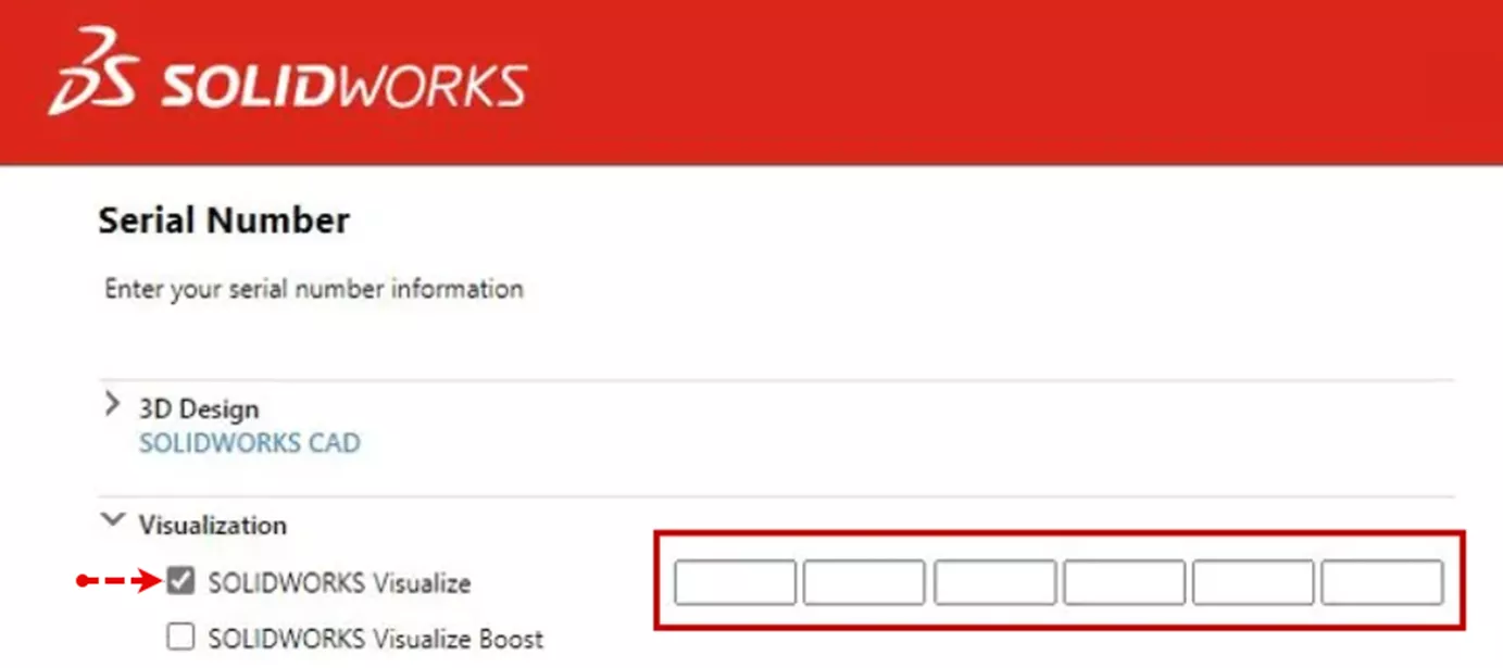 SOLIDWORKS Visualize Serial Number