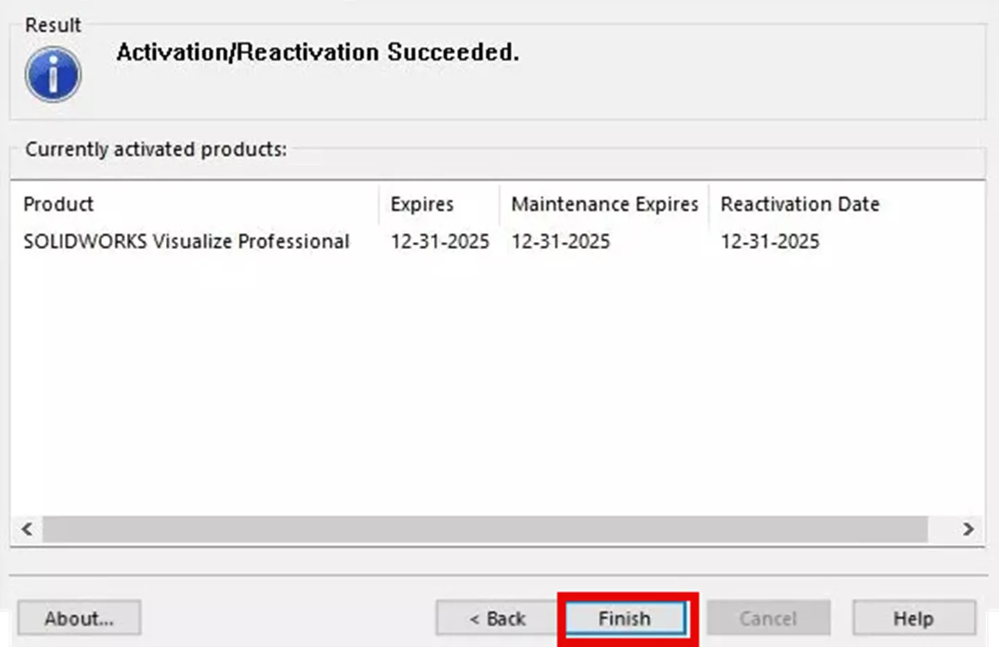 SOLIDWORKS Visualize Standalone License Activation
