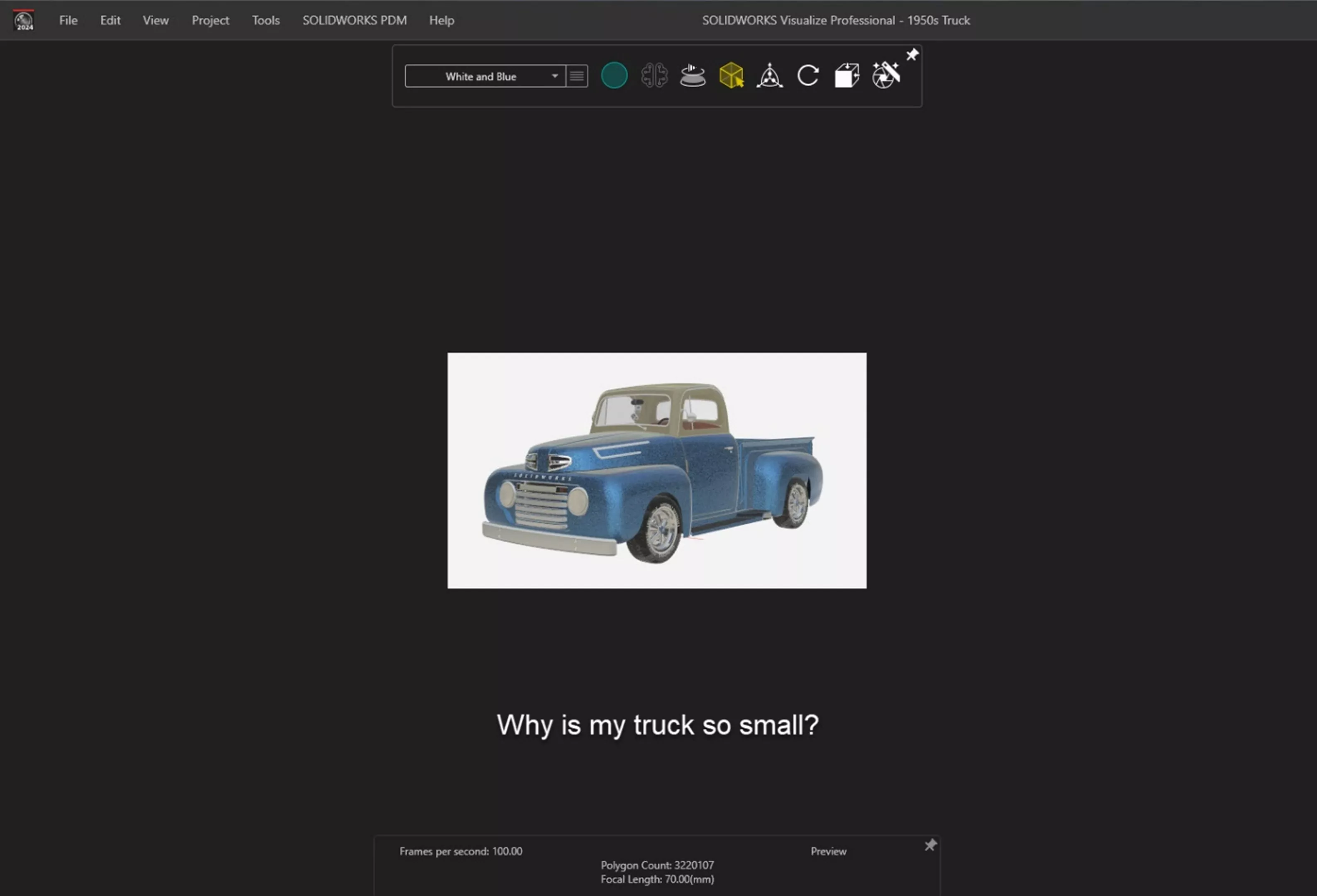 SOLIDWORKS Visualize Viewport Size and Resolution Settings