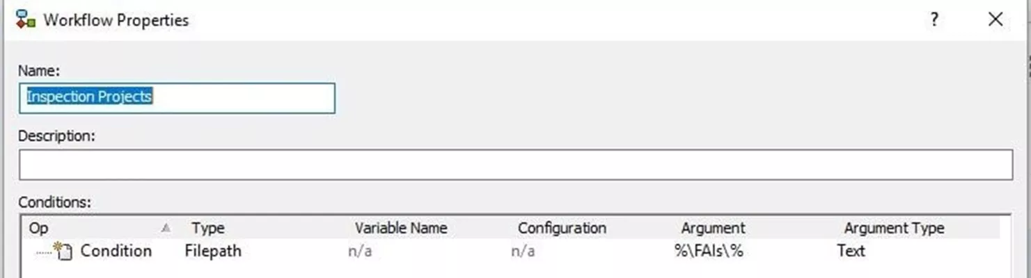 SOLIDWORKS Workflow Properties