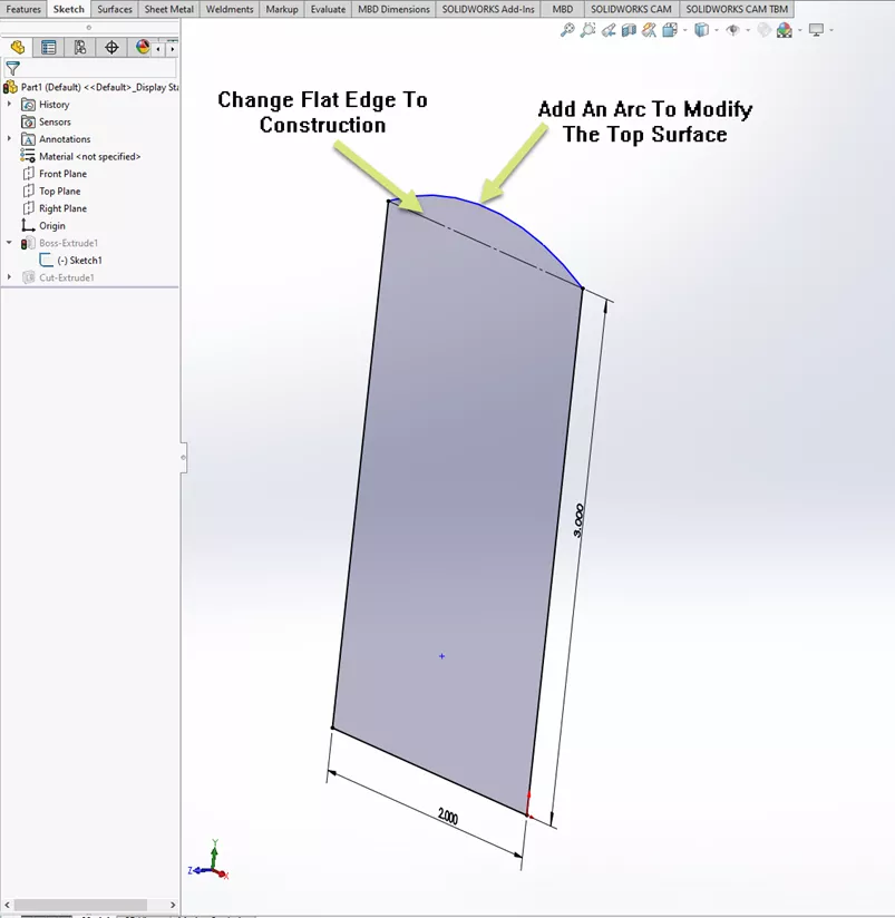 How to Resolve Dangling Relations in a SOLIDWORKS Sketch