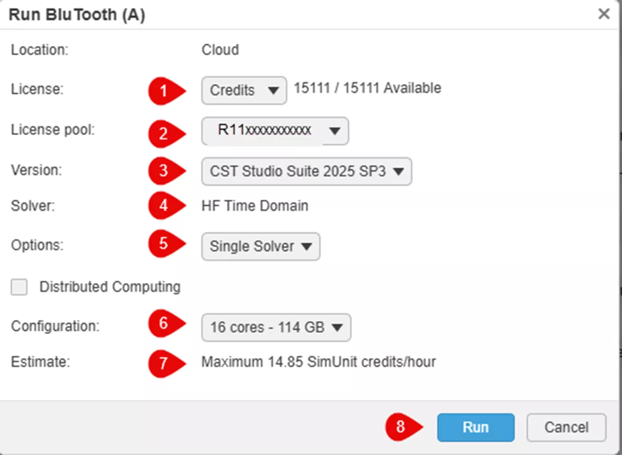 Solver Options 3DEXPERIENCE CST Studio Suite Connector