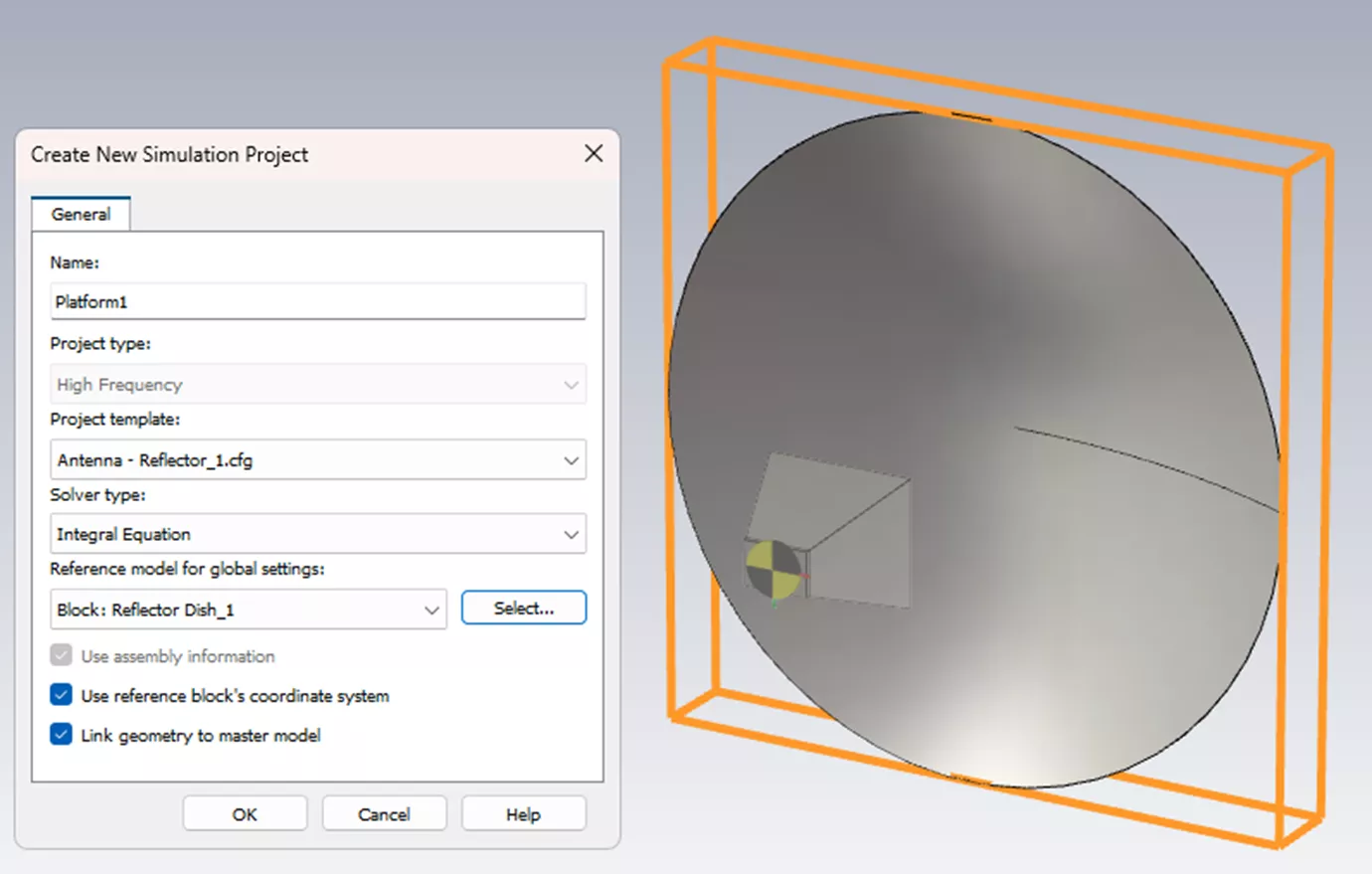 CST Studio Suite Platform Project 