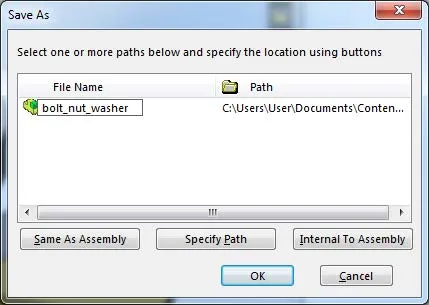 Specify Path for SOLIDWORKS Subassemblies