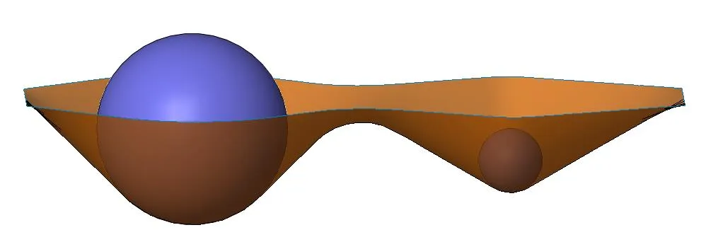 Spheres representing the local spherical radius of a surface