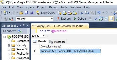 SQL Management Studio