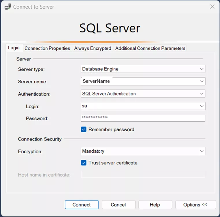 SQL Server Login