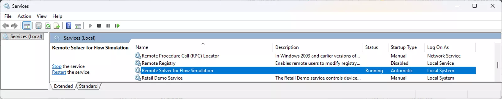 Start Remote Solver in SOLIDWORKS Flow Simulation 