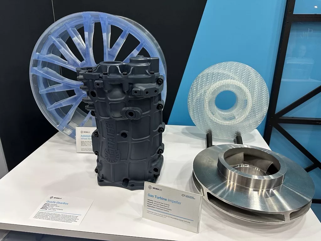 Stratasys Neo800+ SLA 3D Printed Wheel Parts at RAPID + TCT 2025