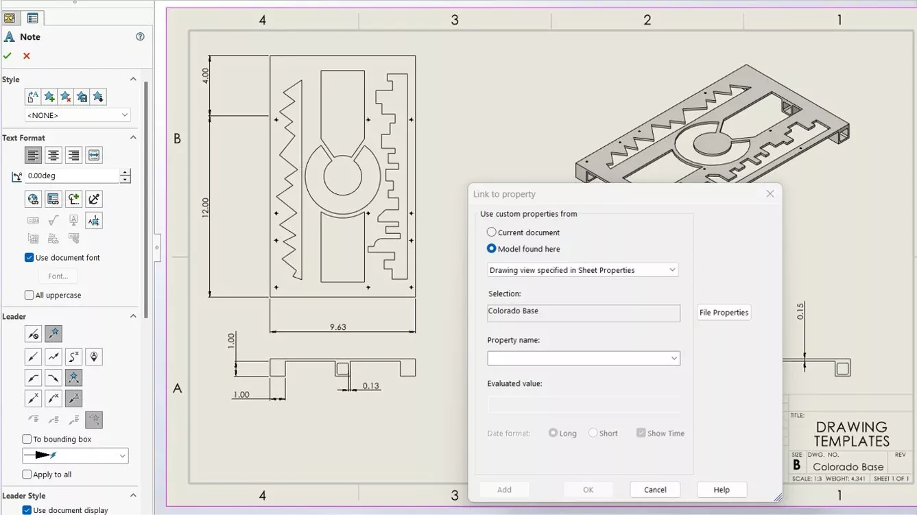 Watch SOLIDWORKS Drawing Templates Tips & Tricks On-Demand Webinar.